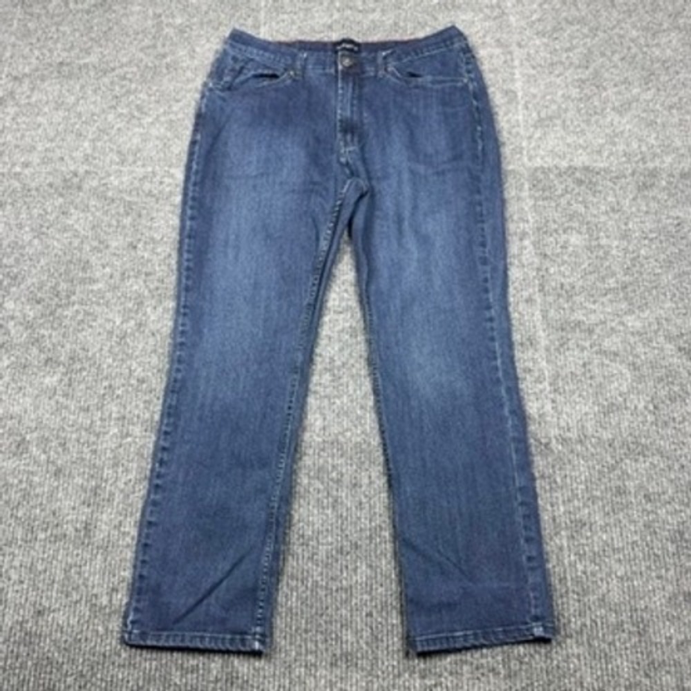 JACHS NY Tribeca Mens Straight Leg Dark Wash Jeans 36x30 (Actual 34x28) 1664544